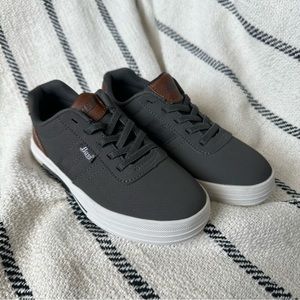 New Bass shoes dark gray and brown (size 13 boy)